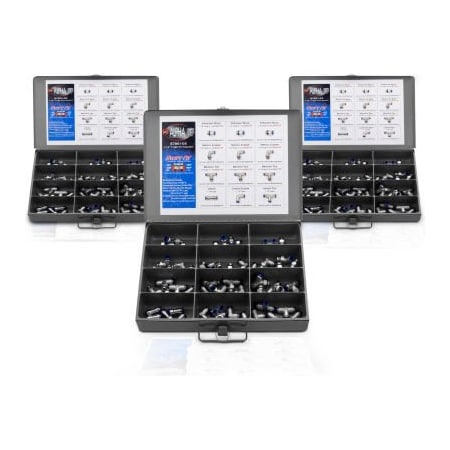 Alpha Technologies AIGNEP Tube Fitting Kit, 87861-08, 36 Assorted 1/2" Fittings, Durham Slide Drawer 87861-08